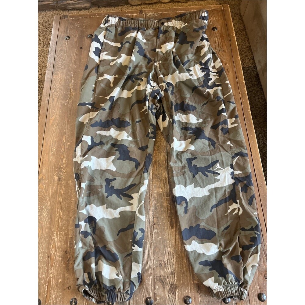 Nike Air Jordan MVP Jogger Pants Camo Olive Men's Size XXL 2XL FZ3529-380